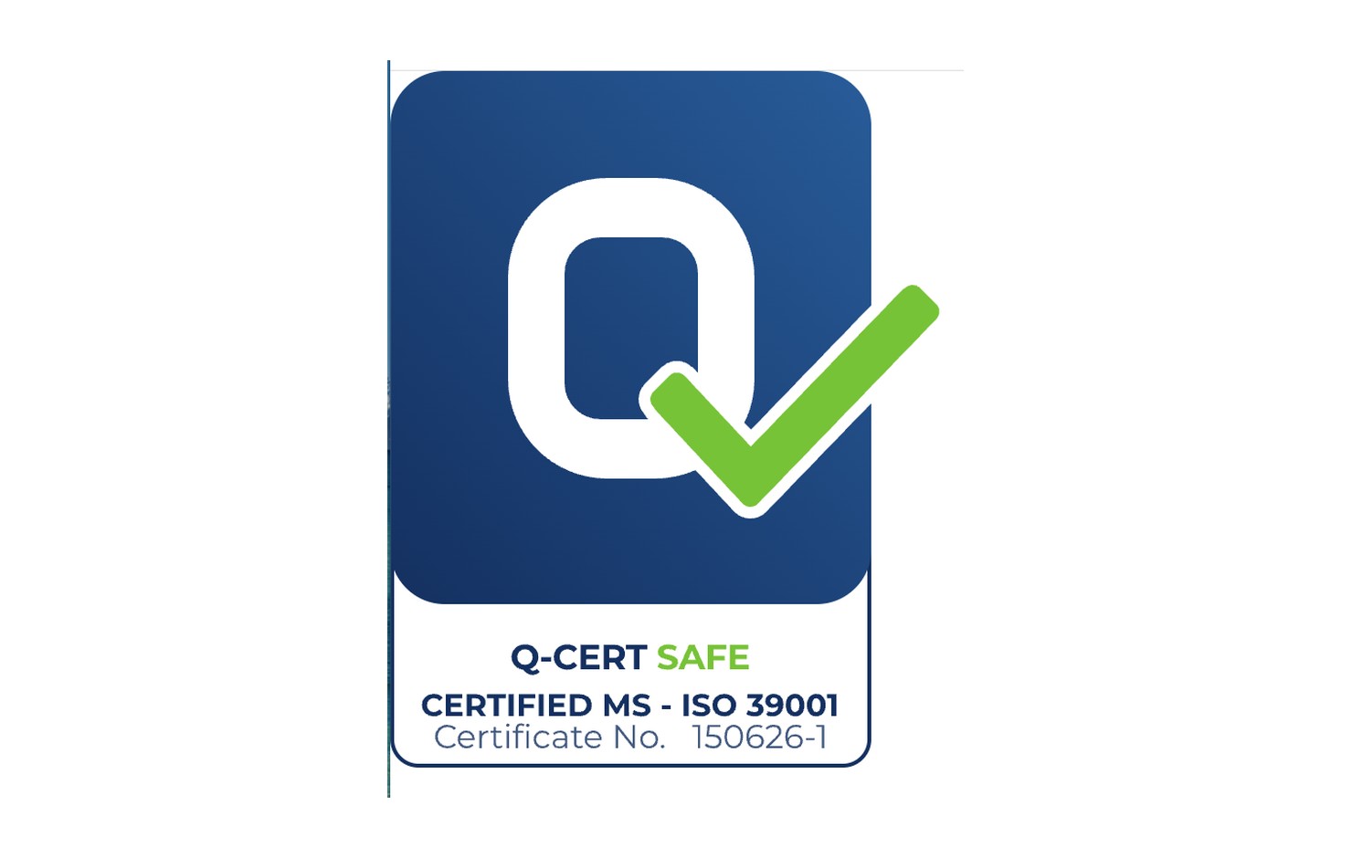 Certificazione Q-CERT SAFE ISO 39001 sicurezza stradale Tradem